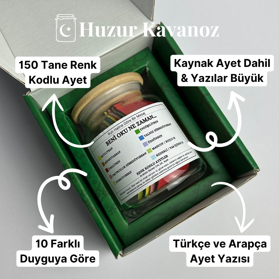 Huzur Kavanoz - 150 Ayet - 10 Duygu