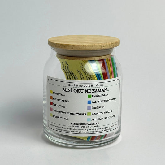 Huzur Kavanoz - 150 Ayet - 10 Renkli