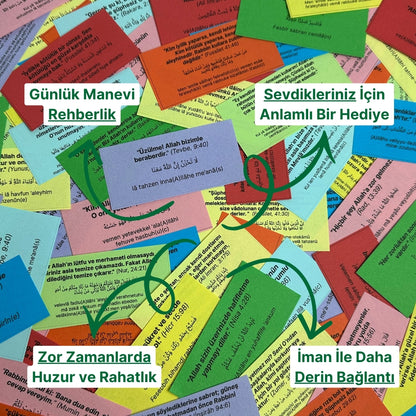 Huzur Kavanoz - 150 Ayet - 10 Renkli