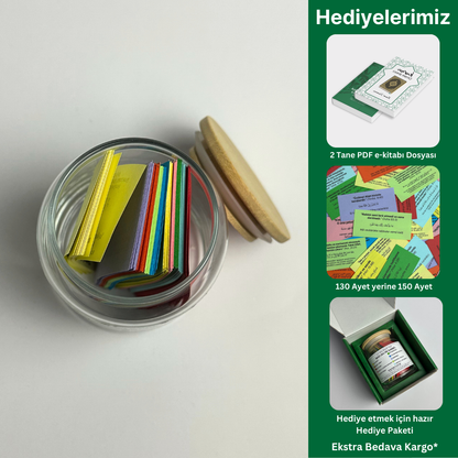 Huzur Kavanoz - 150 Ayet - 10 Renkli
