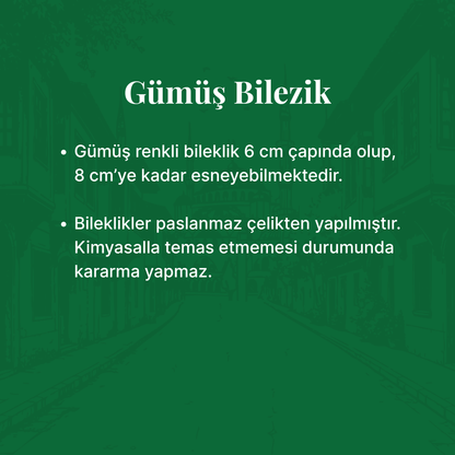 Ayetel Kürsi Bileklik - Paslanmaz Çilek