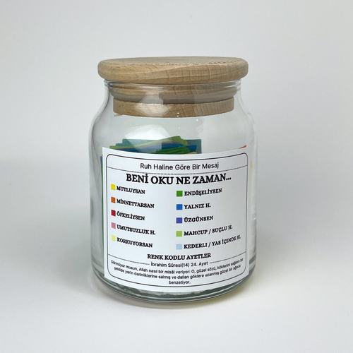 Huzur Kavanoz - 140 Ayet - 10 Renkli