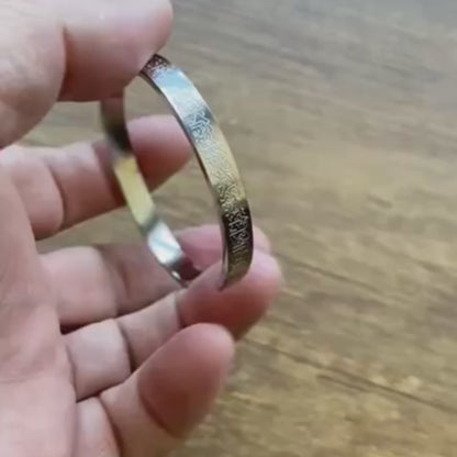 Ayetel Kürsi Bileklik - Paslanmaz Çilek